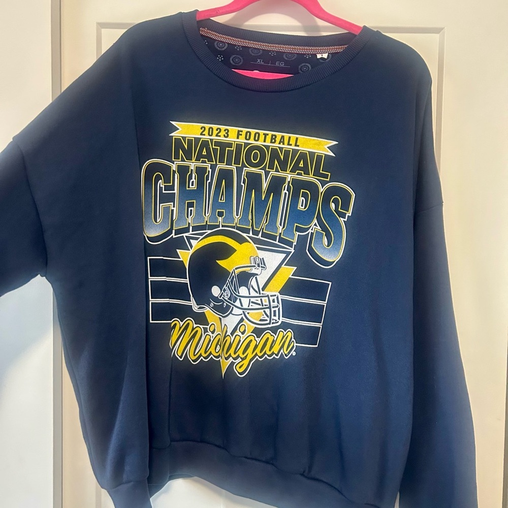 NWOT Michigan National Champions Sweatshirt